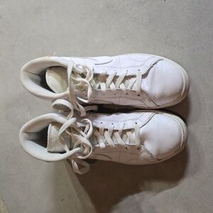 8 white Nike high tops